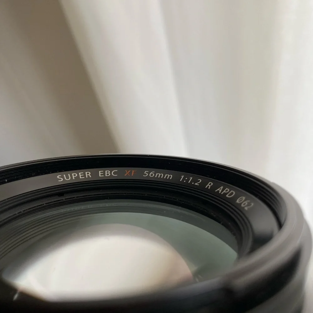 Fujifilm 56mm 1.2 APD lens.